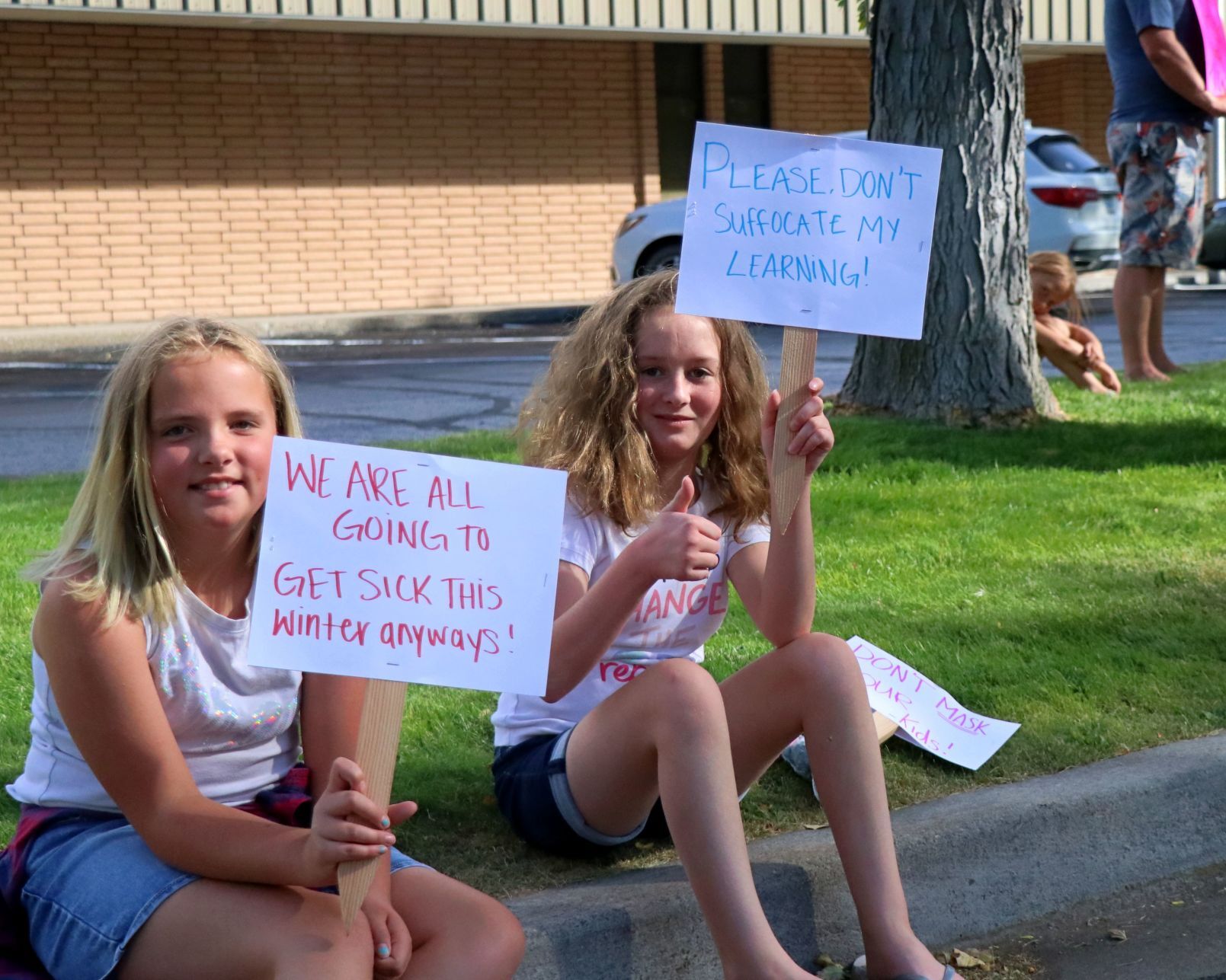 Protest signs